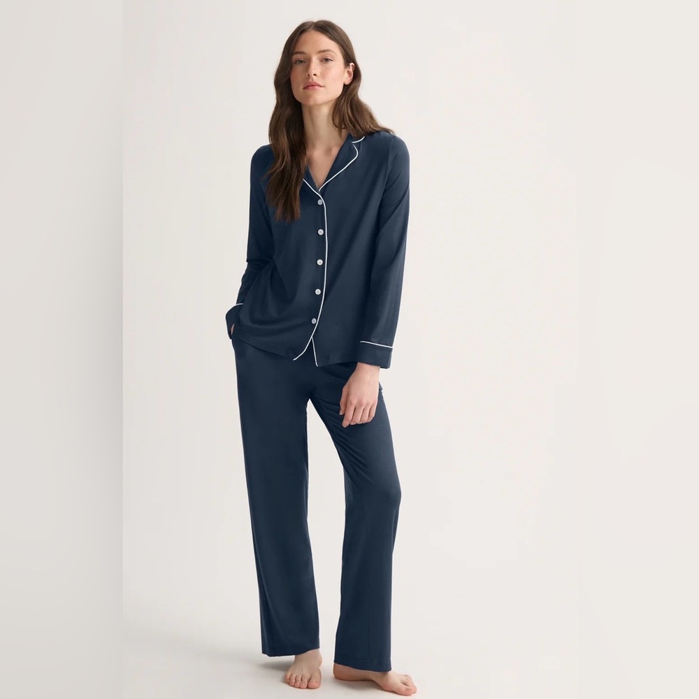 Brand New Derek Ross Women’s Navy Blue Pajamas Lara Micro Modal Stretch Size M